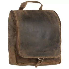  Hnedá kožená závesná lampa Greenburry