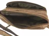  Starožitná hnedá kožená taška na opasok Greenburry