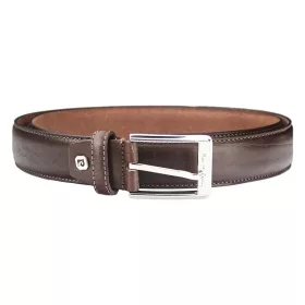    Pánsky opasok z hovädzej kože Pierre Cardin AUT 7510 hnedý 3,3 cm