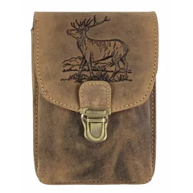  Kožená taška na opasok Greenburry so vzorom jeleňa