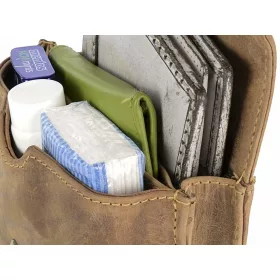  Starožitná kožená taška na opasok Greenburry