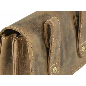  Kožená horizontálna taška na opasok Greenburry XL