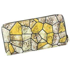    Dámska peňaženka Jessica 186-20 so žltým vzorom 19 x 10 x 2 cm