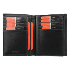    Pierre Cardin YS507.1 331 RFID čierna pánska peňaženka z hovädzej kože 10,5 x 12,7 x 2,5 cm