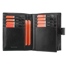    Pierre Cardin YS507.1 331A RFID čierna pánska kožená peňaženka 10,5 x 12,7 cm