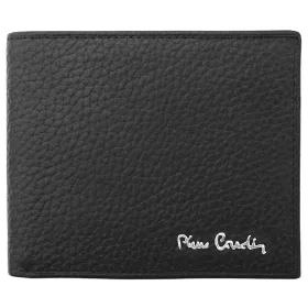   Pierre Cardin čierny kožený držiak na karty 10 × 7,5 cm