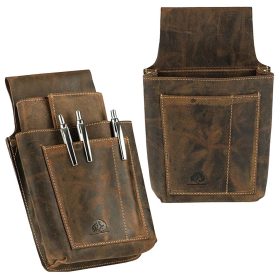    Profesionálna kožená čašnícka peňaženka Greenburry, držiak na aktovku