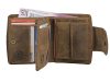  Dámska kožená peňaženka Greenburry so zahnutým komplexným remienkom