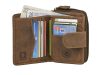  Dámska kožená peňaženka Greenburry s komplexným remienkom