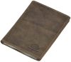  Hnedý kožený držiak na karty Greenburry