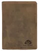  Hnedý kožený držiak na karty Greenburry