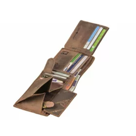  Kožená pánska peňaženka Greenburry, hnedá