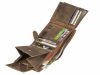  Greenburry stojaca kožená peňaženka, hnedá