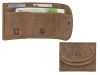  Unisex kožená zakrivená mini peňaženka Greenburry