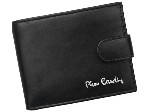 Pierre Cardin TILAK06 323A RFID fekete férfi bőr pénztárca 11 x 8.5 x 2 cm 