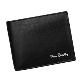    Pierre Cardin TILAK06 325 RFID čierna pánska kožená peňaženka 12 x 9,5 cm