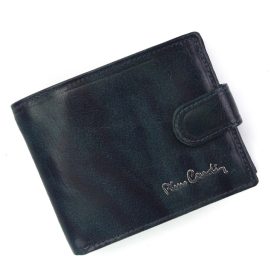   Pierre Cardin FOSSIL TILAK12 323A RFID modrá pánska peňaženka z hovädzej kože 11 x 8 x 2 cm