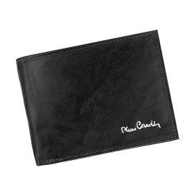    Pierre Cardin FOSSIL TILAK12 325 RFID čierna pánska kožená peňaženka 12,5 x 9,7 cm