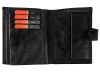 Pierre Cardin FOSSIL TILAK12 331A RFID fekete férfi marhabőr pénztárca 10.5 x 12.7 x 2.8 cm