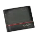  Pierre Cardin SAHARA TILAK15 325 čierno-červená pánska peňaženka z hovädzej kože 12 x 9,5 x 2,5 cm