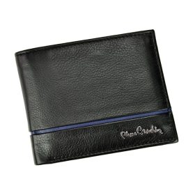    Pierre Cardin SAHARA TILAK15 325 čierna pánska kožená peňaženka 12 x 9,5 x 2,5 cm