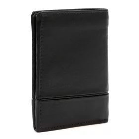    Pierre Cardin SAHARA TILAK15 1810 čierna pánska červená kožená peňaženka 8 x 10,5 x 2 cm