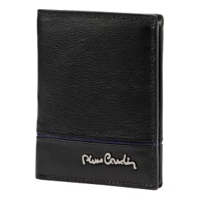    Pierre Cardin SAHARA TILAK15 1810 čierna pánska modrá kožená peňaženka 8 x 10,5 x 2 cm