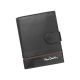  Pierre Cardin SAHARA TILAK15 331A čierno-červená pánska kožená peňaženka 10,5 x 13 cm