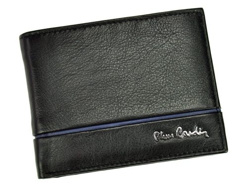  Pánska kožená peňaženka Pierre Cardin SAHARA TILAK15 8805 čierna, RFID 12,5 x 9,5 x 2 cm