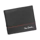  Pierre Cardin SAHARA TILAK15 8824 čierno-červená pánska peňaženka z hovädzej kože 11 x 9,5 x 2 cm