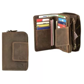  Dámska kožená crossbody peňaženka Greenburry