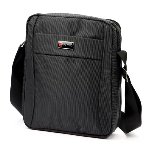  Pánska crossbody kabelka Bag Street 2362 čierna 23 x 28 x 8 cm