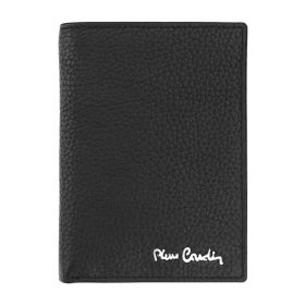    Pierre Cardin čierny kožený držiak na karty 10 × 7,5 cm