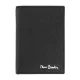  Pierre Cardin čierny kožený držiak na karty 10 × 7,5 cm