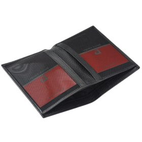    Pierre Cardin čierny kožený držiak na karty 10 × 7,5 cm