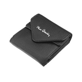    Pierre Cardin TILAK11 3004 čierna pánska kožená peňaženka 9 x 9 cm