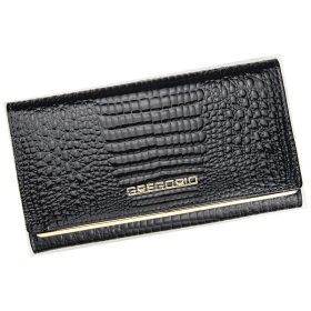    Gregorio SLL-114 čierna dámska kožená peňaženka 17,5 x 9,5 x 3,3 cm