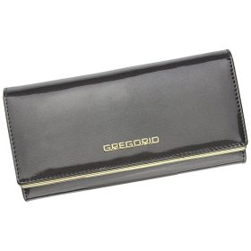    Gregorio ZLL-100 sivá dámska kožená peňaženka 18,5 x 9,5 x 3,5 cm