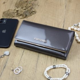    Gregorio ZLL-100 sivá dámska kožená peňaženka 18,5 x 9,5 x 3,5 cm