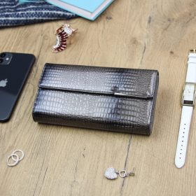    Dámska kožená peňaženka Gregorio GF109 šedá 18,5 x 10 x 3 cm