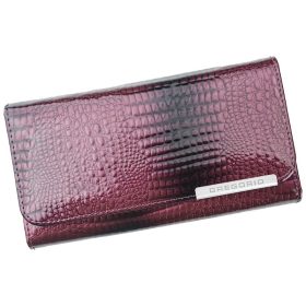    Gregorio GF110 bordová dámska kožená peňaženka 17 x 9,5 x 3 cm