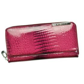    Gregorio GF111 purpurová dámska kožená peňaženka 19 x 9,5 x 3,5 cm