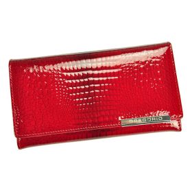    Gregorio GF114 červená lakovaná dámska peňaženka 17,5 x 9,5 x 3,3 cm