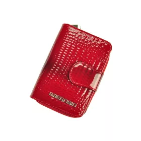    Gregorio GF115 červená lakovaná dámska peňaženka 9,5 x 13 x 3,3 cm