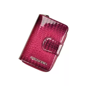    Gregorio GF115 purpurová lakovaná dámska peňaženka 9,5 x 13 x 3,3 cm