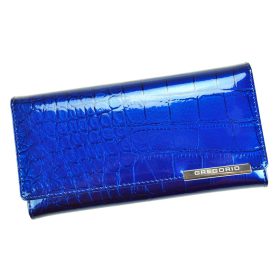    Gregorio BC-100 modrá dámska kožená peňaženka 18,5 x 9,5 x 3,5 cm