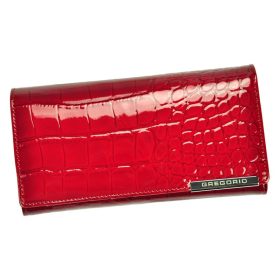    Gregorio BC-102 červená dámska kožená peňaženka 18,5 x 9,5 x 3,5 cm