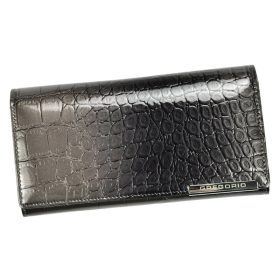    Gregorio BC-102 šedá dámska kožená peňaženka 18,5 x 9,5 x 3,5 cm