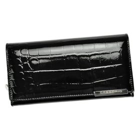   Gregorio BC-106 čierna dámska kožená peňaženka 19 x 10 x 3,3 cm