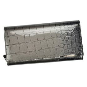   Gregorio BC-106 šedá dámska kožená peňaženka 19 x 10 x 3,3 cm